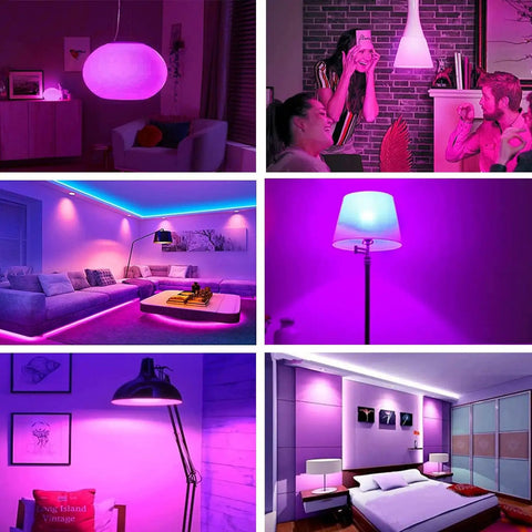 LED Black Light Bulb 15W 120V E26 Not Dimmable UV A 395 400nm Glow In The Dark home decor and party lighting scenes