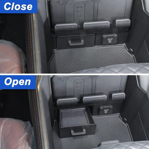 Removable Storage Drawer Tray For 2019-2026 Dodge RAM 1500 2500 3500 Center Console Cubby Organizer ABS Plastic Hidden Storage