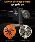P3 Laser Engraver With Switchable 48W And 24W Diode 455Nm Laser Cutter Engraving Machine with switchable modes for cutting and engraving