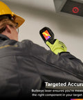 User operating Ultra Clear Thermal Imaging Camera With MSX Detail Enhancement For Building Inspections HVAC And Electrical Work For Pros 4800 Pixel IR Sensor Temperature Range Minus 25C To 300C Bullseye Laser Pointer For Quick Area Sizing.