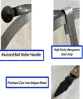 Kick Pesky Clogs To The Curb With This Heavy Duty Manual Drain Cleaning Rope And Flat Steel Pipe Auger featuring premium cast iron impact head.
