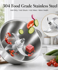 Homeasy Electric Food Chopper with 2L stainless steel bowl and sharp blades chopping vegetables and meat for meal prep.