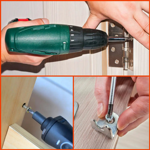 Using Galvanized Wood Screw Kit With 202 Pieces In Five Sizes For Drywall And Wood Projects Self Tapping Phillips Drive Screws