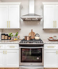 White cabinets with 10 Pack 7.5 Inch Brushed Gold Cabinet Pulls For Kitchens Solid Zinc Alloy Cabinet Handles 192mm Center To Center 8.66 Inch Overall Length