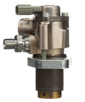 Brand New Fresh Frame Mounted Mechanical Fuel Pump Assembly with Gaskets Included OE Quality Replacement HM10014 side view image showing metal construction.