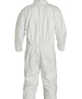 TY127S Disposable Coverall With Respirator Fit Hood And Elastic Cuffs White Medium Size shown from back view