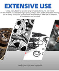 266 Piece 21 Sizes C Clip External Retaining Rings Set With Tweezer 65Mn Steel Snap Ring Kit for axles and shafts shown in use