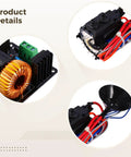 Jacob Ladder Heater And ZVS Coil Driver DIY STEM Electronics Kit DC 12 To 24V For Hands On Learning Fun Project For Kids Classroom Experiments Inventions And Creative Problem Solving, black copper parts