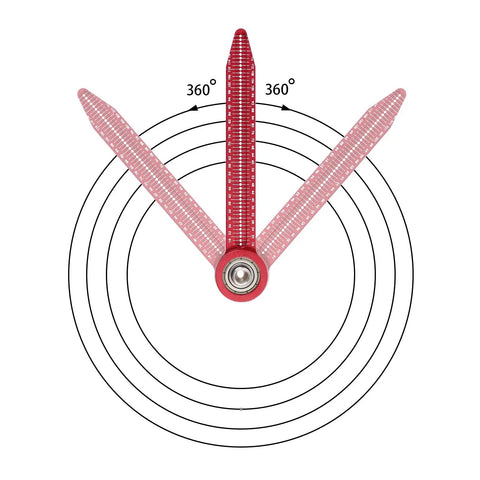 Heavy Duty Aluminum Circle Maker Compass For Woodworking And Carpentry with adjustable arms and bearing core