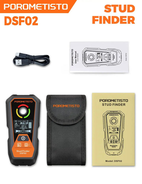Beat The Guesswork With This Heavy Duty Rechargeable 6 In 1 Stud Finder And Wall Scanner Detects Wood Metal Live Electrical Wires USB Charging High Range Depth Gauge For Pro Diy Renovations