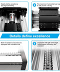 Beefy Heavy Duty Linear Rail Guide System Dustproof 265 Lb Load features precision engineering and high load capacity.