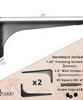 Gladiator Series Low Profile Heavy Duty Shelf Brackets 500 Lb Capacity Hidden Welds For Granite Countertops