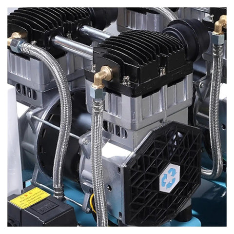 Industrial Grade Silent Air Compressor 800W Pump With 30L Tank Oil Free Quiet Operation 220V Power For Workshop And Garage Projects