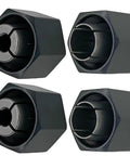Four Piece Router Collet Set With One Half Inch And One Quarter Inch Collets Precision Grip And Vibration Resistant Fits Common Router Models