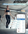 Person using Smart Jump Rope With Counter For Quick Cardio Burn App Data Analysis Lightweight Skipping Rope for training
