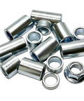 13Pcs M12 Industrial Steel Spacer Sleeve Bushing Kit With Lock Nut Includes 5mm 8mm 10mm 12mm 15mm 18mm 20mm 22mm 25mm 28mm 30mm 32mm 35mm For Motorcycle Dirt Bike ATV Mini Bike MX650 And Other Machines. steel spacer sleeves and M12 lock nut