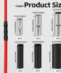 Heavy Duty 4 6 And 8 AWG Copper Heat Shrink Butt Connectors With Double Wall Insulation And Hot Melt Adhesive For Waterproof Weatherproof Underground Wire Splicing Made To Stick Like Glue And Keep Rust Away For Serious Car Guys And Pros, size chart