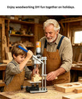 Compact Mini Drill Press Table Packing Beefy Torque And Smooth Variable Speed Controls Made Tough for woodworking with child