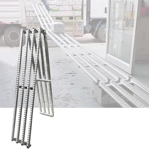 Heavy Duty Foldable Stainless Steel Conveyor Roller For Warehouse And Truck Trailers With 50cm Unloading Pulley set up for loading boxes.