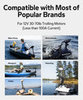 Compatible with Premium 12V 100Ah LiFePO4 Battery Trolling Motor Marine Boat RV 4 Pack for various brands.
