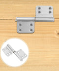4 Pack Aluminum Alloy Heavy Duty Lift Off Door Hinges For Bathroom And Toilet Doors, Detachable Flag Hinges