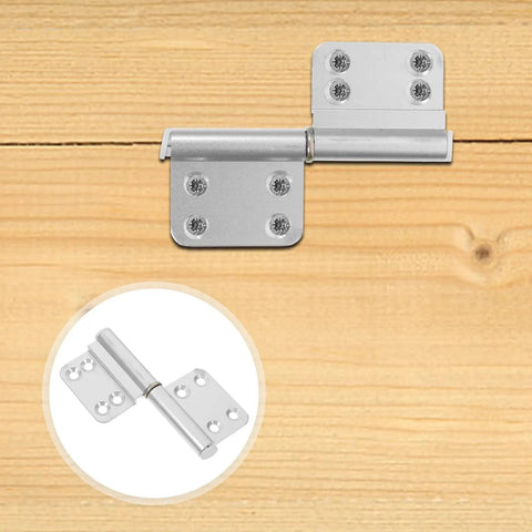 4 Pack Aluminum Alloy Heavy Duty Lift Off Door Hinges For Bathroom And Toilet Doors, Detachable Flag Hinges