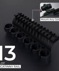 Side Saddle Shell Holder For 500 590 And Shockwave Shotguns 6 Shell Carrier With 13 Slot Aluminum Rail Mount