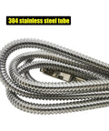 304 stainless steel tube flexible corrugated hose, coiled metal pipe fitting