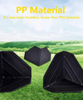 Heavy Duty Plastic Box Corner Protectors 80 Pack Tough Edge Guards For Shipping And Moving Supplies To Keep Cartons Secure And Beat Rigid Handling Damage Like A Pro, showing black polypropylene guards.