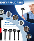 4 In 1 Door Hinge Adjustment Tool For Residential And Commercial Use, heavy duty gap adjusting wrench with threaded design and rubber handle