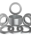 Premium 15 Pack Oil Drain Plug Crush Washers 14mm Replacement Gasket Seal for Hyundai and Kia cars, aluminum alloy construction.