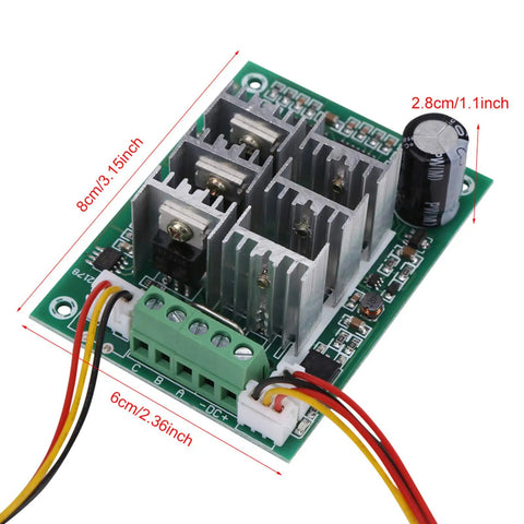 Rock Solid Dc Brushless Motor Controller 15Amp 5 To 36 Volt Speed Driver with heatsinks and adjustable connections for RC gear.