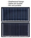 Two Pack Tiny Solar Panels Monocrystalline Silicon 0.25W 5V Solar Cell Modules No Storage Built In For Low Power Lighting