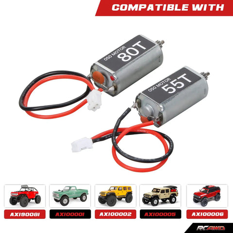 050 Brushed 55T And 80T Motors For One Twenty Fourth Scx24 Deadbolt Chevrolet Wrangler Gladiator Bronco Crawlers Upgrade Parts