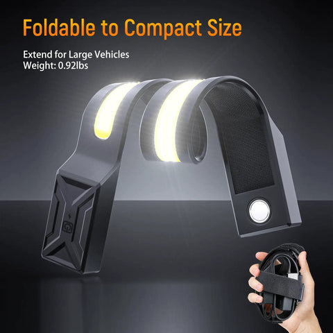 Foldable Underhood Work Light With 2600 Lumen Brightness And 5000mAh Rechargeable Battery, Magnetic LED for Mechanics