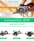 Heavy Duty Replacement Power Cord For Electric Circular Saws Featuring Pure Copper Conductors and Durable Synthetic Jacket shown with compatible circular saw models.