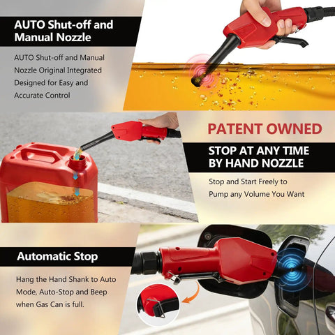 5GPM Cordless Fuel Transfer Pump With Auto Stop And Hand Nozzle, Built For DeWalt 20V And Milwaukee 18V Batteries in use