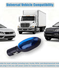 Smart Fuel Sync Car Device For Maximum Gas Savings With Plug And Play Convenience Aims To Cut 10 To 30 Percent On Fuel Portable Engine Saver displayed with cars and trucks for universal vehicle compatibility.