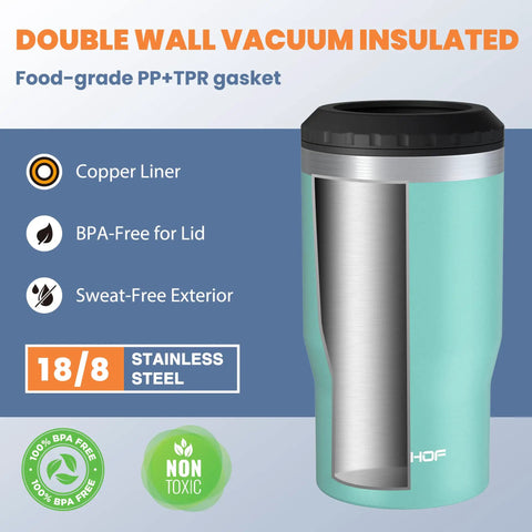 4 In 1 Insulated Stainless Steel Can Insulator That Fits Standard And Slim 12 Oz Cans And Beer Bottles Doubles As A 12 Oz Insulated Tumbler
