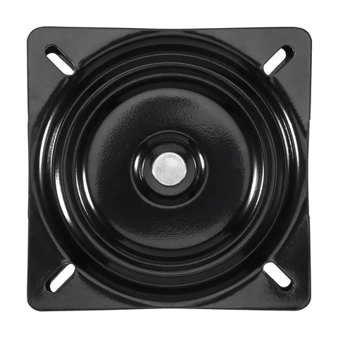 8 Inch Black Swivel Plate Set For Bar Stools Replacement With Ball Bearing Support, Built Tough, Seat Base Mount For Swivel Chairs Or Recliners, Sturdy Iron Construction, Rust Resistant, Quiet Operation, Pack Of 2