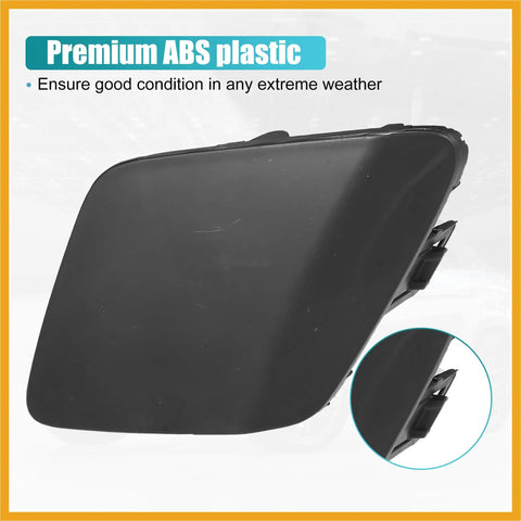 Premium ABS Pair Front Left And Right Bumper Tow Hook Covers For Toyota Prius 2016 2019 Direct Fit EZ Install Eye Cap Replacement