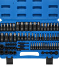 Beast Of A 71-Piece Hex And Torx Socket Set With One Quarter Inch, Three Eighths Inch, And One Half Inch Drives in storage case.