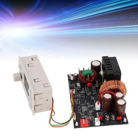 Adjustable 1200W DC CNC Regulated Power Supply circuit board with ABS enclosure and digital display for laboratory use