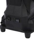 Close-up of the power switch on the Rosvola Mini Bench Grinder Cordless with Flexible Shaft and Rechargeable Battery.