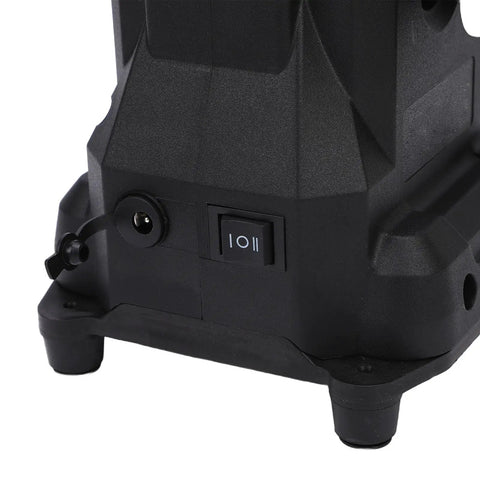 Close-up of the power switch on the Rosvola Mini Bench Grinder Cordless with Flexible Shaft and Rechargeable Battery.