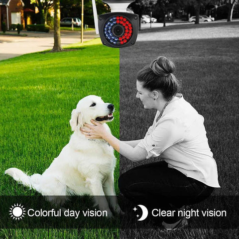 Outdoor WiFi Security Camera 2 Pack 1080P With Two Way Audio Crystal Clear Footage IP66 Waterproof Exterior Surveillance Cam Motion Detection ONVIF Compatible RTSP Ready Local SD Card Support Up To 128GB Easy Remote Viewing