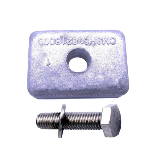 Beefy Lower Unit Anode For Outboard Gearbox 4HP 5HP 6HP Replacement Part aluminum zinc block with bolt for Nissan Tohatsu engines