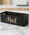 Wood Wall Mount Mail Organizer Keeps Envelopes Bills Letters And Cards Neatly In One Sweet Spot Ideal Home Office Storage