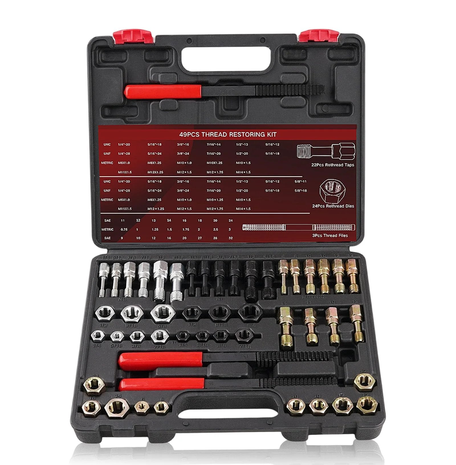 Thread Chaser Repair Kit For Bolts And Screws