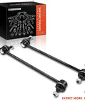 Two Front Sway Bar End Links Stabilizer Kit For Toyota Camry Avalon Solara RX300 ES300 1997 1998 1999 2000 2001 2002 2003 2004 Direct Fit Front Left And Right Replacement For A Smoother Tighter Ride shown with packaging